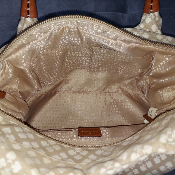 EUC KATE SPADE NEW YORK "STEVIE" VINTAGE CLASSIC SPADE STUCCO SHOULDER BAG - Picture 12 of 13